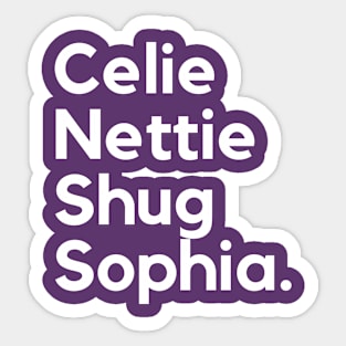 The Color Purple Sticker